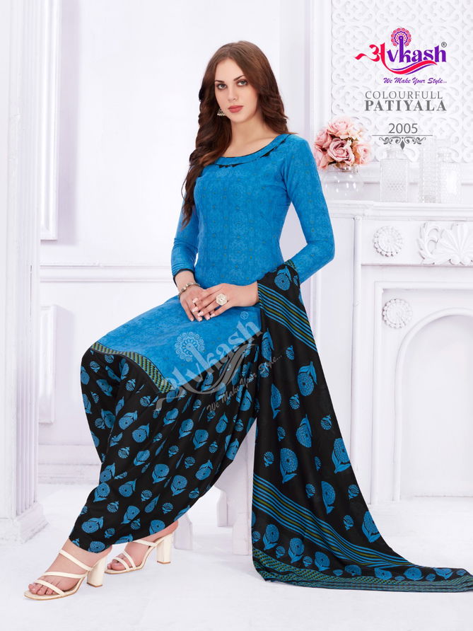 Avkash Colourfull Patiyal 2 Casual Daily Wear Cotton Printed Collection